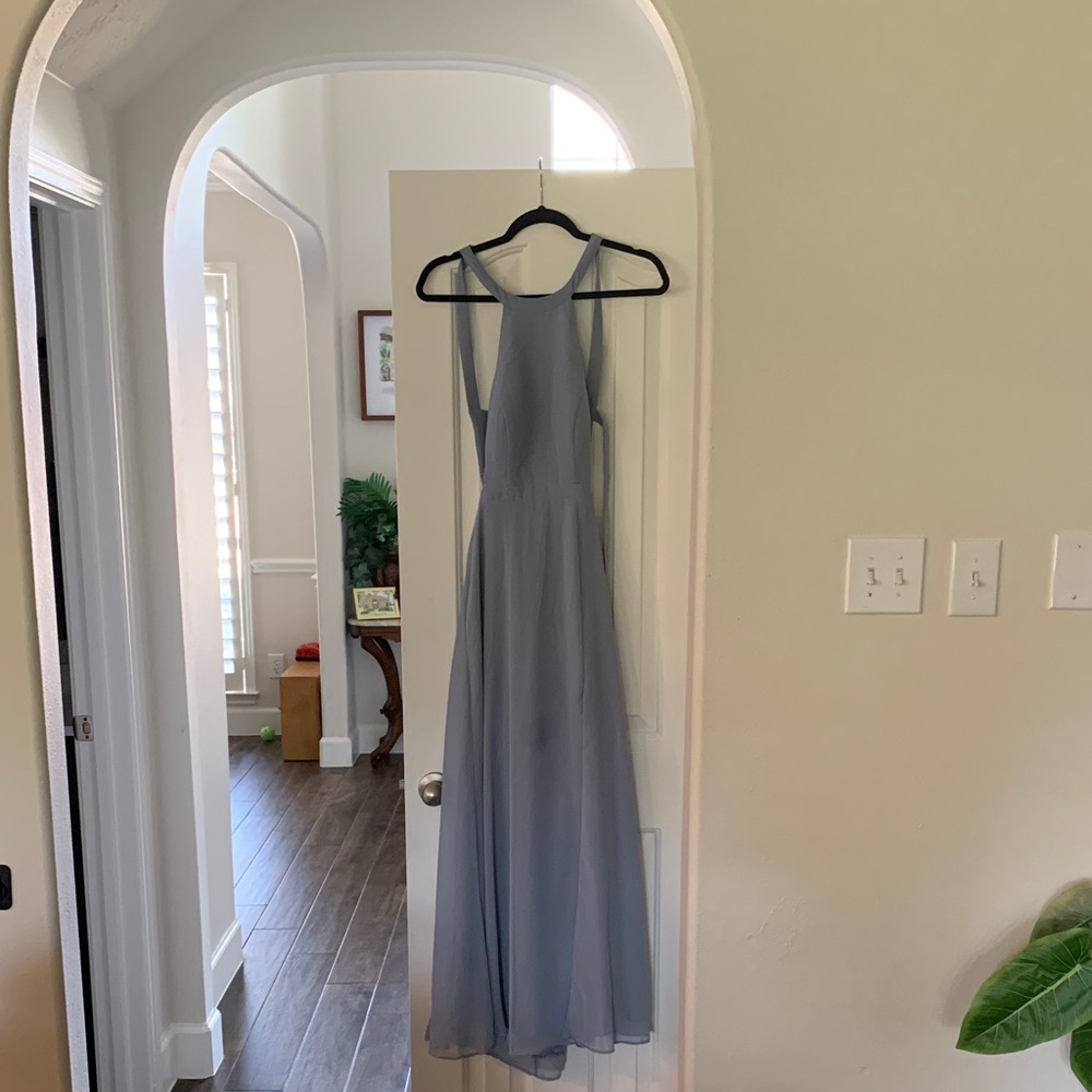 Azazie Soft Blue Gown